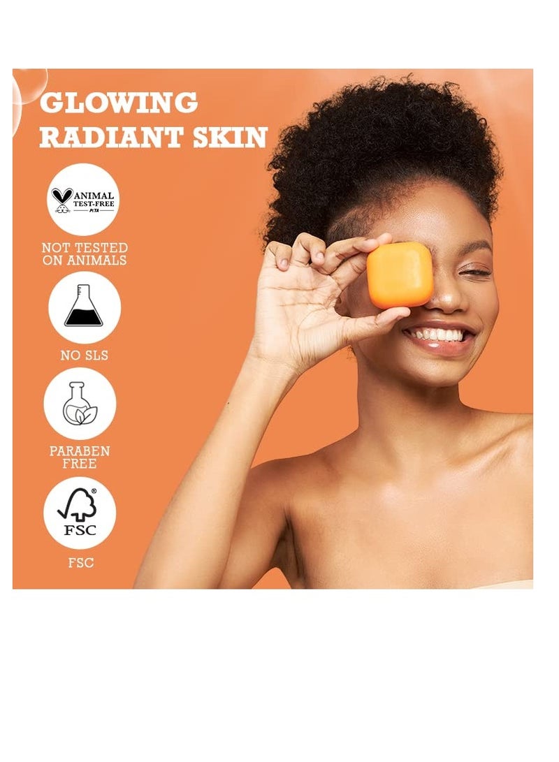 Koji White Kojic Acid & Papaya Skin Brightening Soap, Exfoliating Facial Bar, Radiant Skin, Rejuvenates, Moisturizer, Even Tone Cleansing Bar with Hyaluronic Acid, Vegan Soap, 2.82 oz (2 Bars)