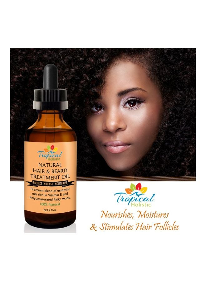 Natural Hair And Beard Growth Treatment Oil