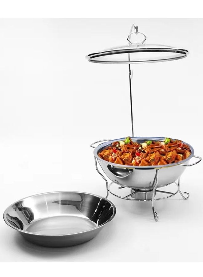 Stainless Steel Buffet Chafing Dish Food Warmer and Heater 6.0L