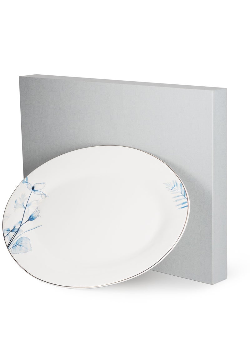 1-Piece Oval Plate 30cm Tableware Lyon Series, Serving, for Salad, Stew, Fruits and Pasta And for Thanksgiving Entertaining Holiday Party, Ramadan Eid, Diwali For All Types of Occasions