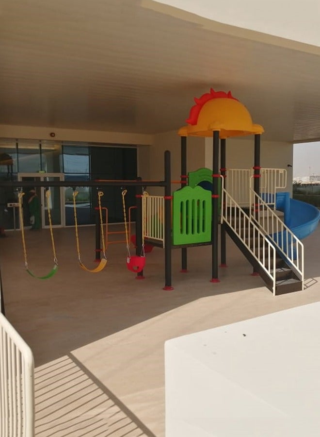 Children Playground Equipment Amusement Park Plastic Swing Slide Playsets Kids Outdoor Playgrounds