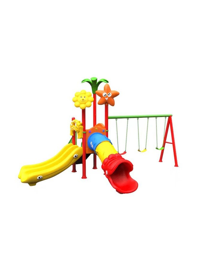 Plastic Slide Backyard Playground Outdoor Kid Swing Play Set Playground