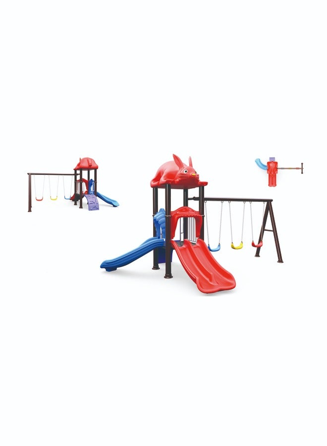 Kindergarten Slide Kids Fun Swing Sets Outdoor Playground Equipment A Daycare