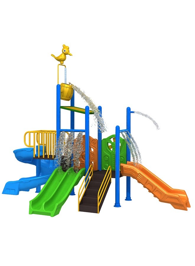 Summer Outdoor Playground For Kids Water Slide Swimming Pool Outside Water Park