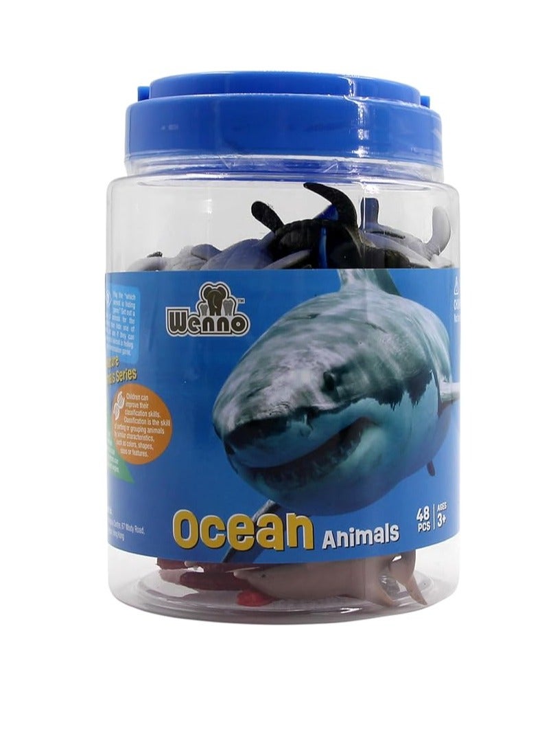 Wenno Ocean Animals Playset 48pcs