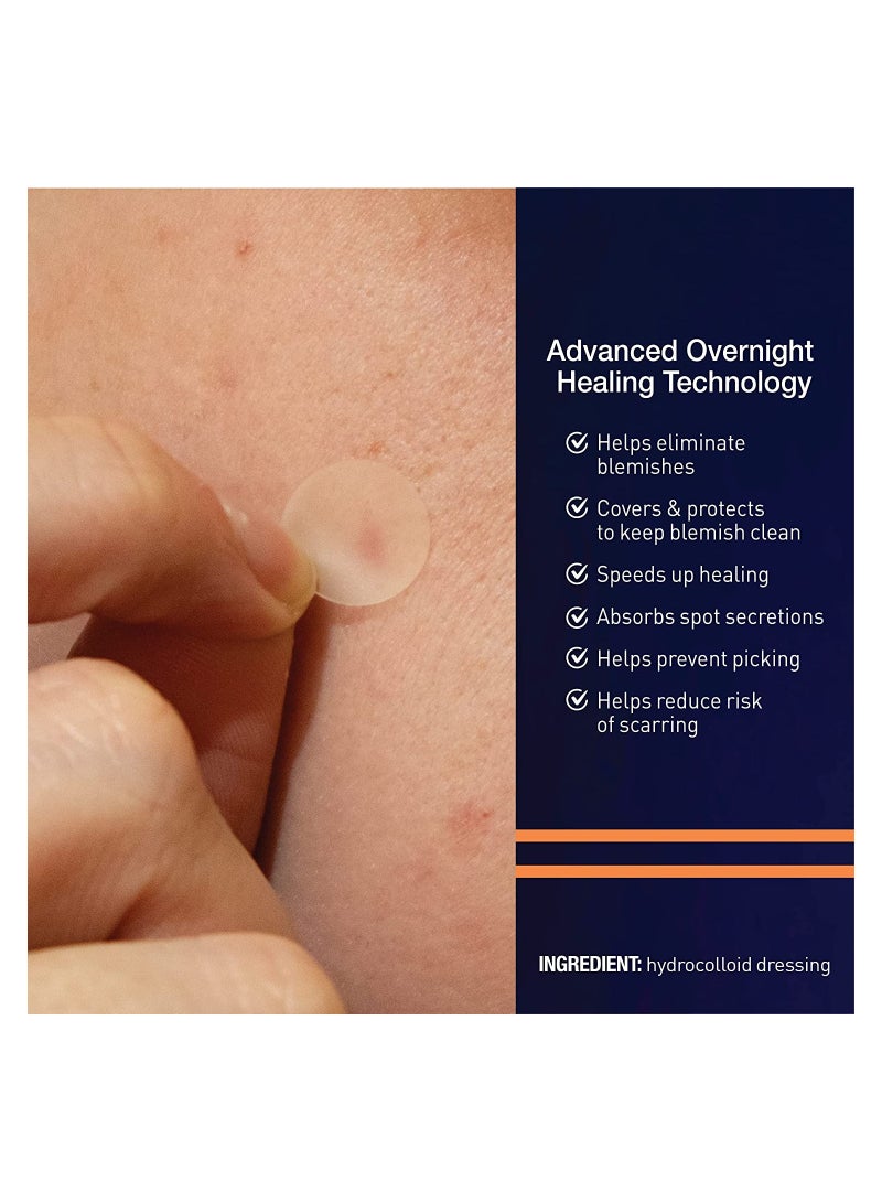 PM Overnight Spot Patches, Advanced Hydrocolloid Healing Technology,