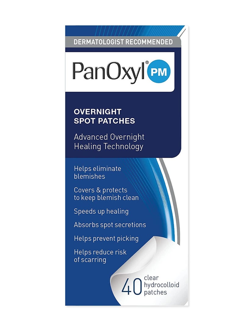 PM Overnight Spot Patches, Advanced Hydrocolloid Healing Technology,