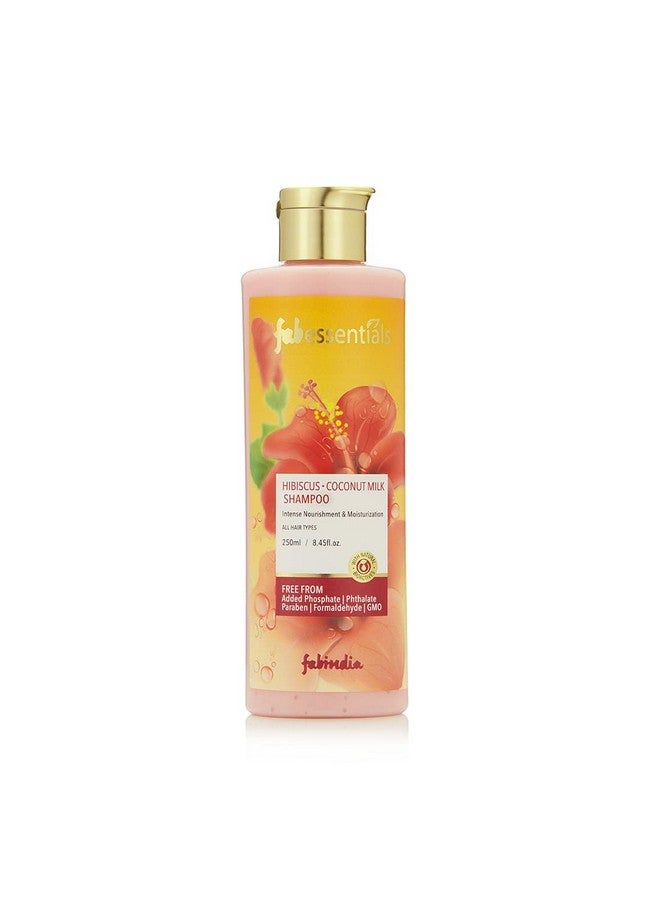 Hibiscus Coconut Milk Shampoo Infused With Ginger Root Extract & Hydrolysed Wheat Protein Nourishes Hair And Stimulates Hair Growth Ph 5.5250 Ml