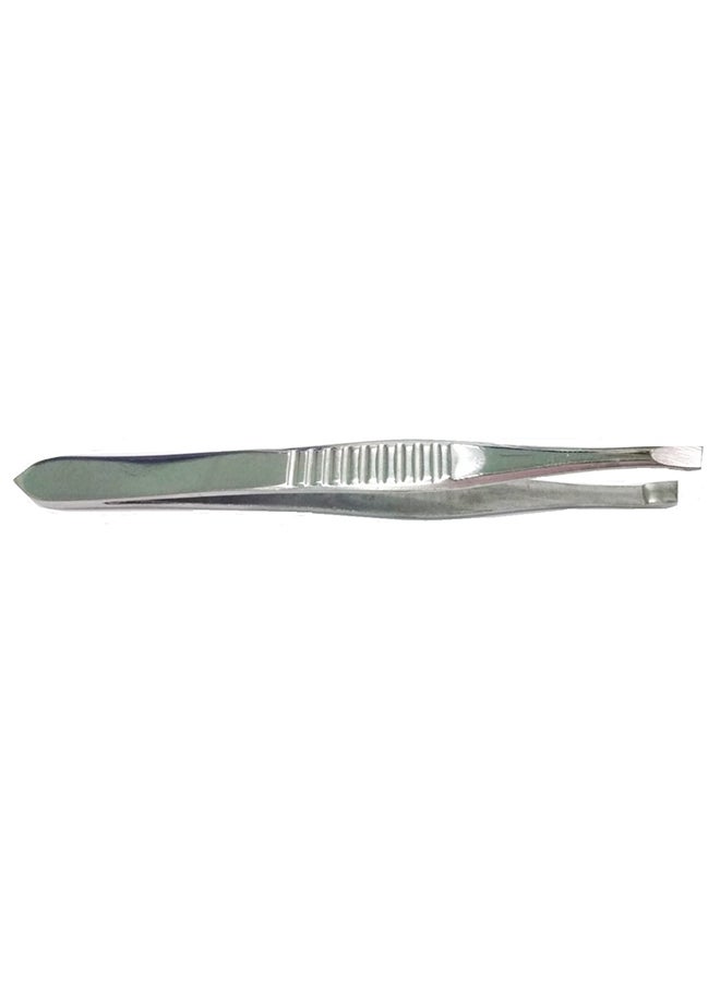 Stainless Steel Eyebrow Tweezer Silver 8.7cm