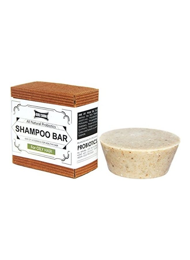 Natural Probiotics Shampoo Bar For Oily Hair Beige 90grams