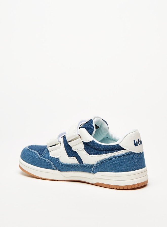 Boys Casual Sneakers With Hook And Loop Closure