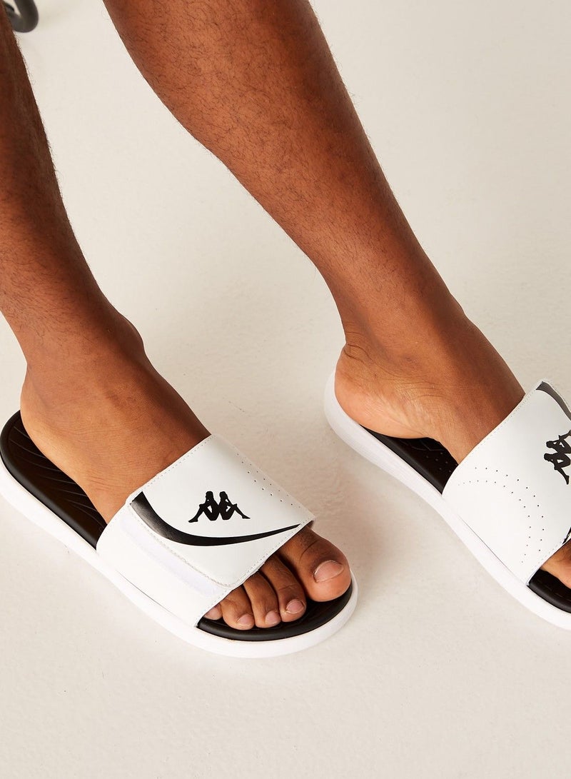 Men's Logo Print Slip-On Slide Sandals