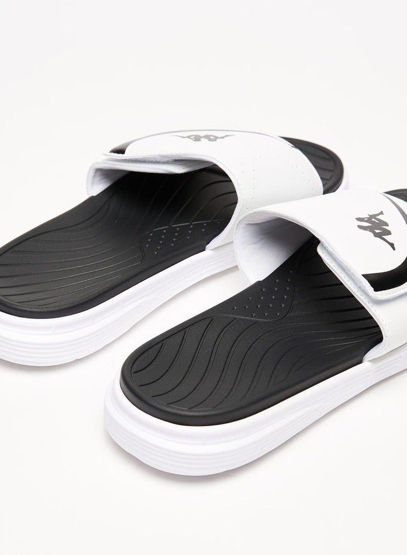 Men's Logo Print Slip-On Slide Sandals