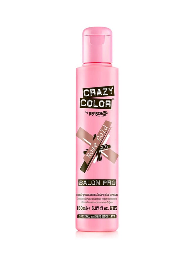 Semi-Permanent Hair Dye Rosegold 150ml