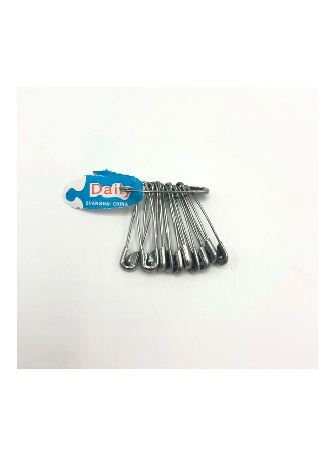 1728-Piece Safety Pin Set Silver