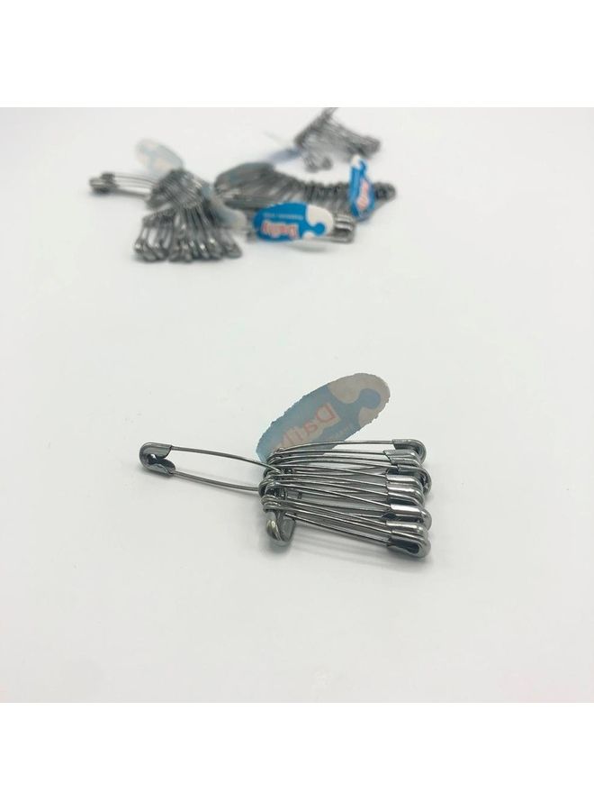 1728-Piece Safety Pin Set Silver