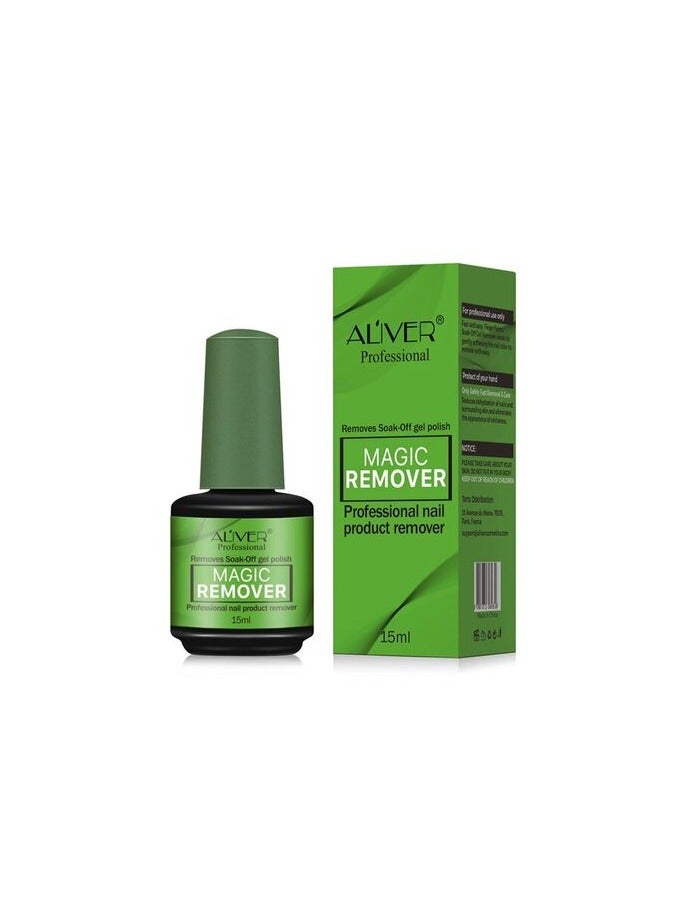 Aliver 5 in 1 Builder Nail Gel For LED & UV Lamps + Magic Remover Professional Nail Product Remover, In 3 mins Quickly Removes & Builder Gel For Nails Pink Clear Builder Nail Gel