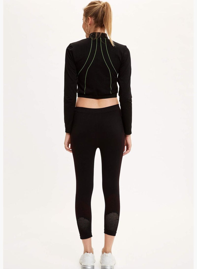 Woman Athleisure Slim Fit Knitted Leggings