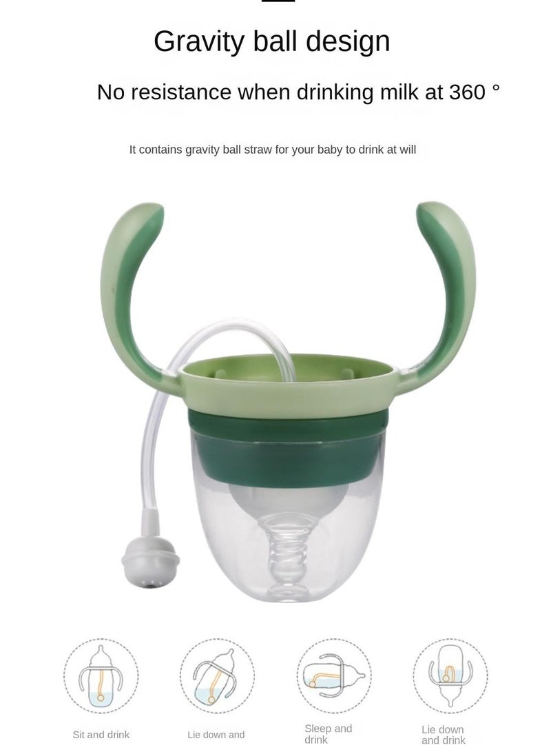 180ml Newborn Baby Wide Handle Feeding Drop Resistant Bottle