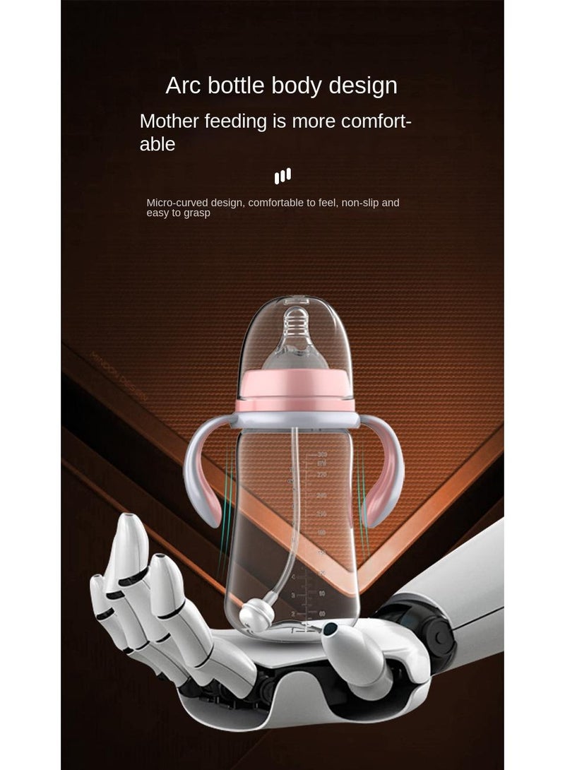 180ml Newborn Baby Wide Handle Feeding Drop Resistant Bottle