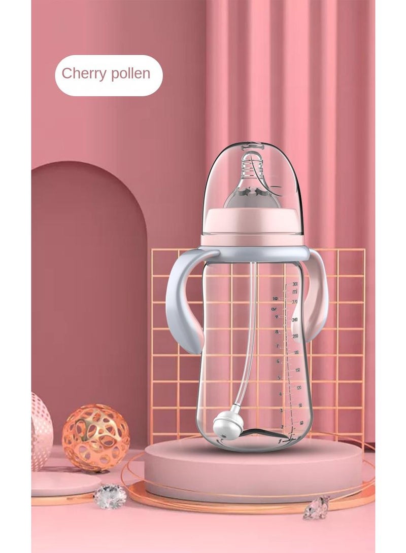 300ml Newborn Baby Wide Handle Feeding Drop Resistant Bottle
