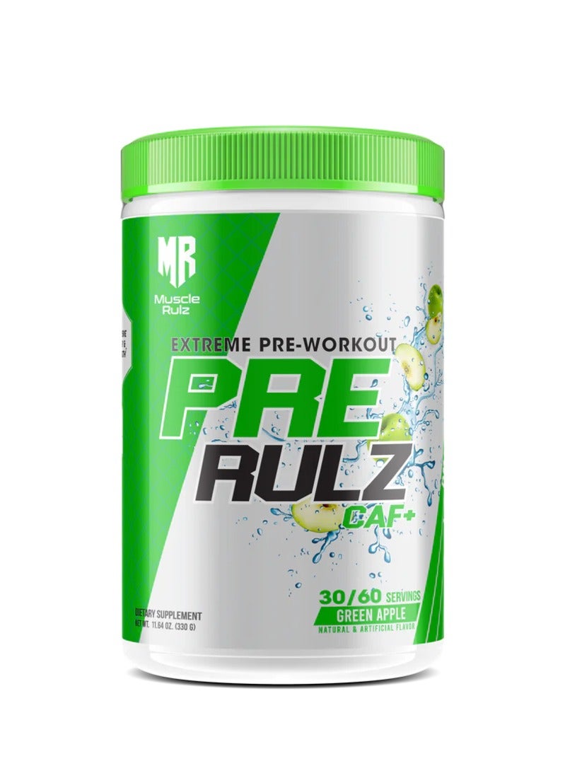 Pre-Workout Pre Rulz Green Apple Flavor 330g