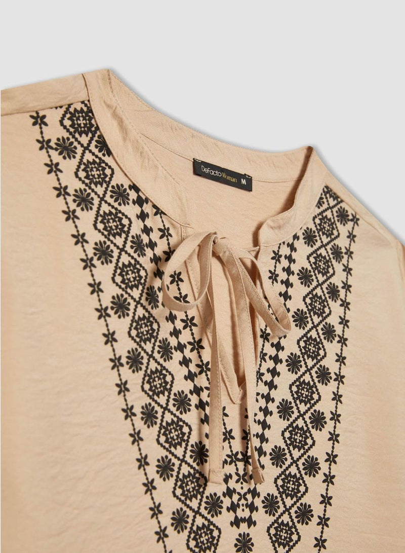 Woman Regular Fit Long Sleeve Blouse