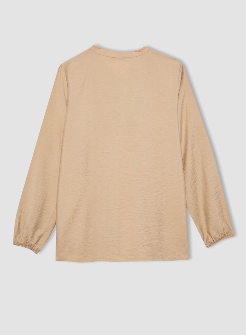 Woman Regular Fit Long Sleeve Blouse