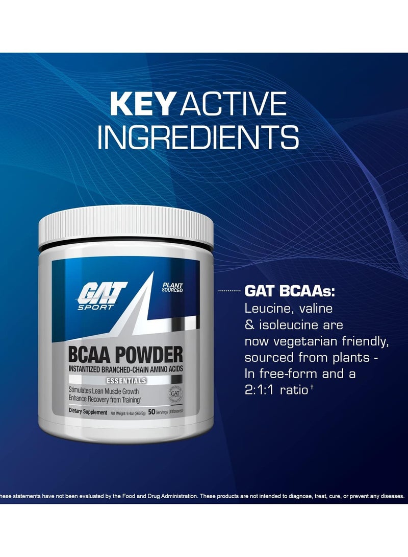 Gat Sport BCAA Powder 266g Unflavored