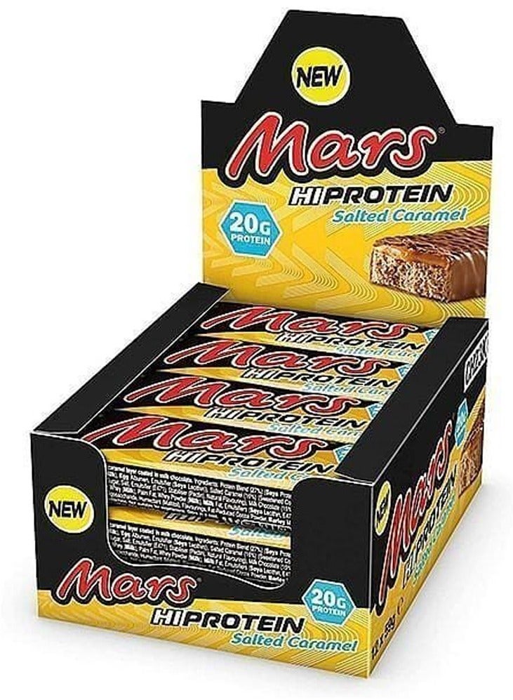 Mars Hi Protein Bar Salted Caramel, 59 g Pack of 12