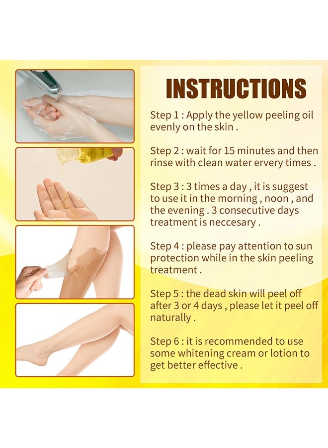 Extra Strong Peeling Oil,Skin Whitening Stretoh Marks Remover Peeling Solution With Salicylic Acid, Dark Spot Corrector For Body, Skin Brightening Solution For Dull Skin (110Ml)