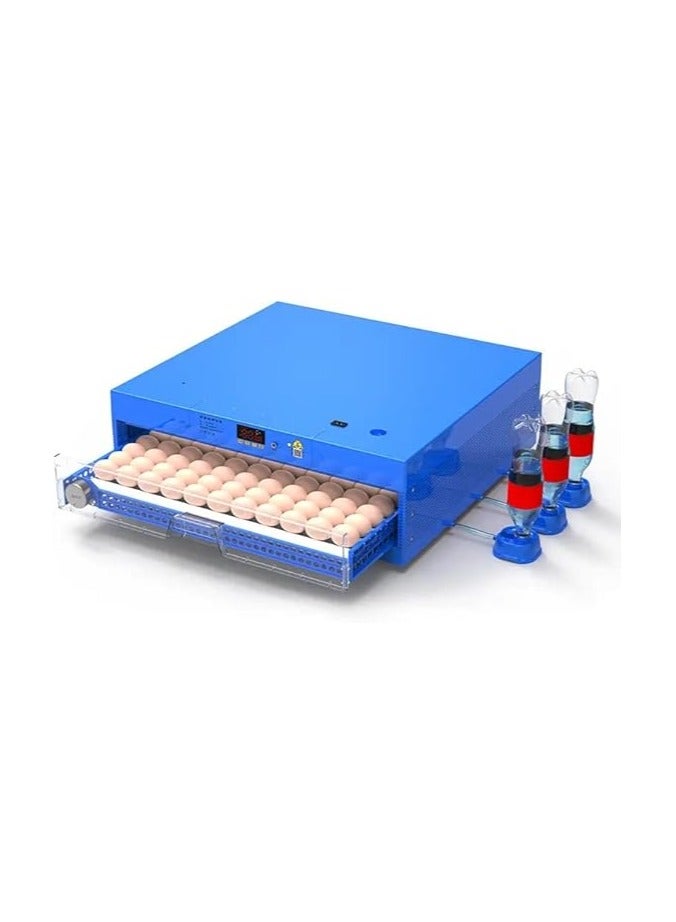 100 Egg Drawer Type Dual Power Automatic Egg Incubator - Blue