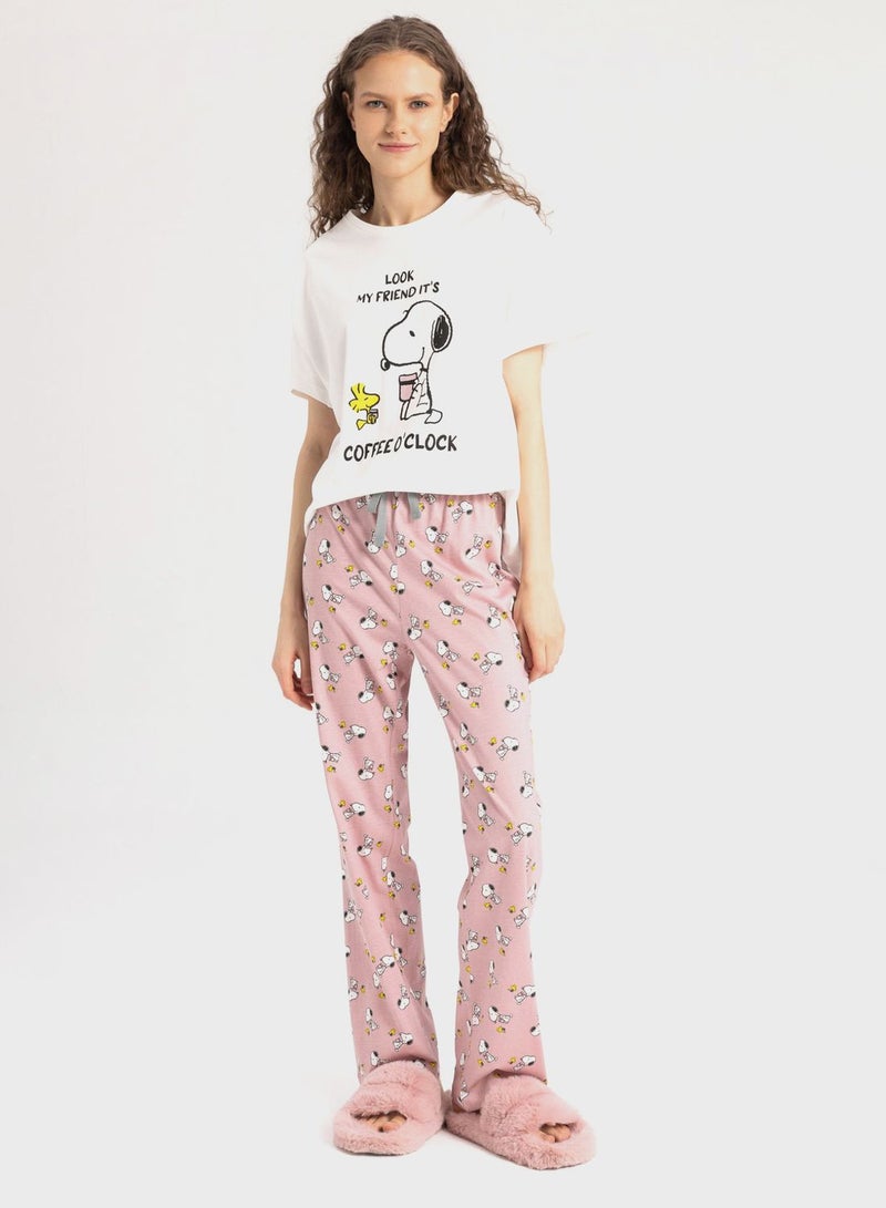 Woman 2-Pack Licensed Snoopy Regular Fit Pyjamas