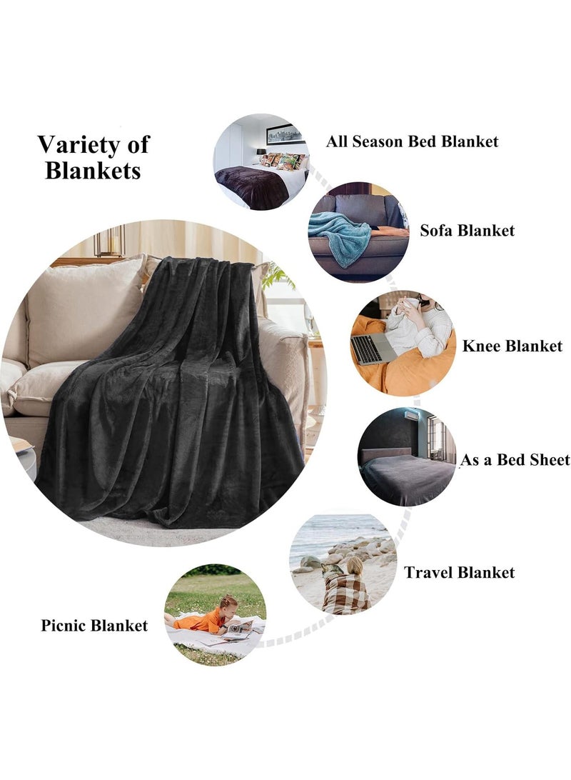 50 x 60inch Flannel Double Layer Sofa Cover Blanket