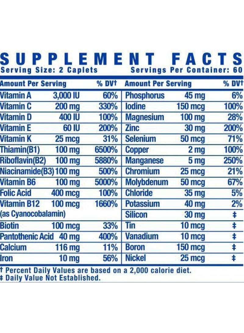 VITA XS 120 Tablets, 60 Serving