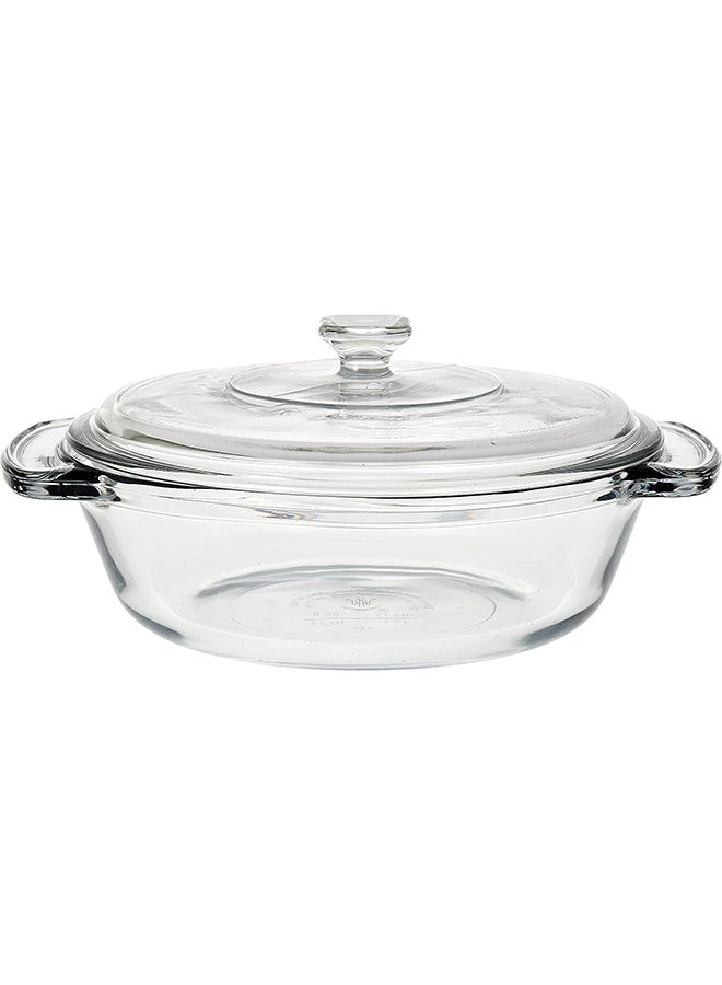 A/H 1.5Qtr/ Ltr. Casserole Dish W/ Glass Lid