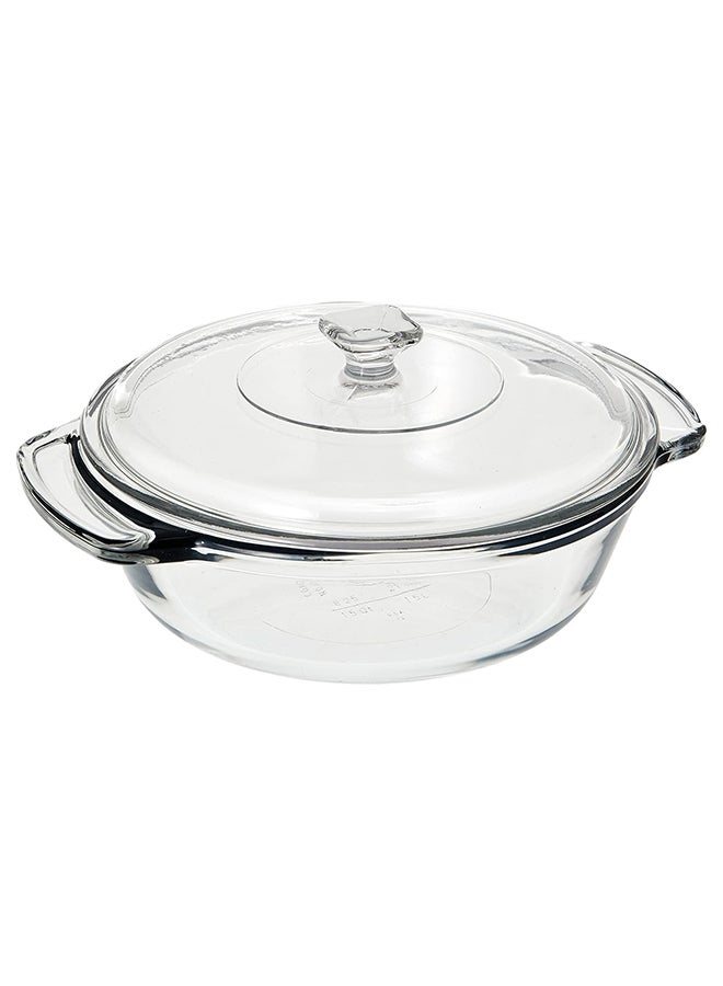 A/H 1.5Qtr/ Ltr. Casserole Dish W/ Glass Lid