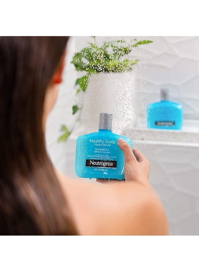 Moisturizing Healthy Scalp Hydro Boost Shampoo For Dry Hair And Scalp, With Hydrating Hyaluronic Acid, pH-Balanced, Paraben And Phthalate-Free Color-Safe