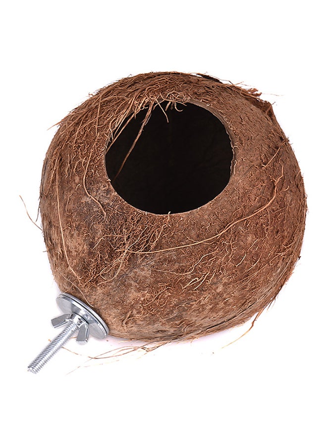 Coconut Bird House Nest Brown 18x15x15cm