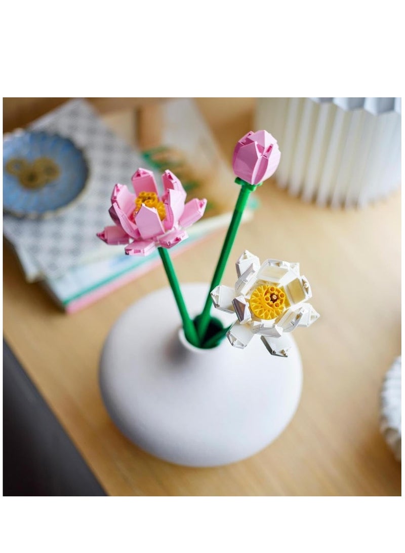 Icons Botanical Flowers - Lotus  40647 Building Blocks Toy Set; Flowers Botanical Collection (220 Pieces)