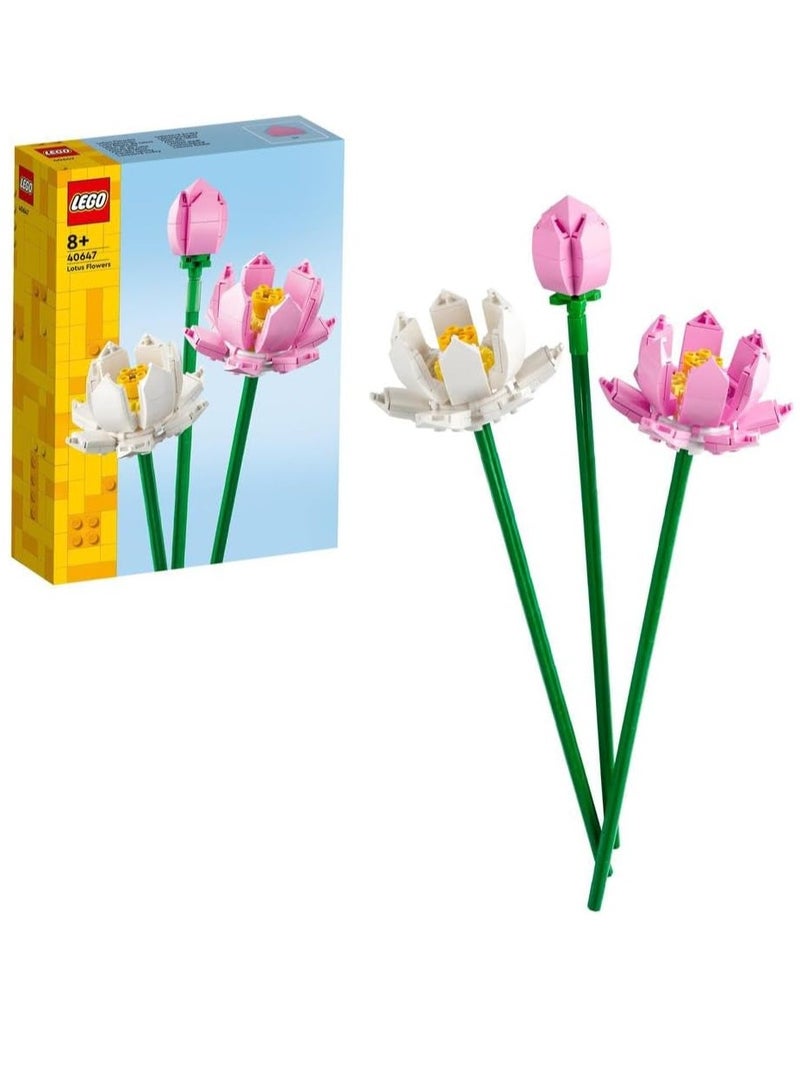 Icons Botanical Flowers - Lotus  40647 Building Blocks Toy Set; Flowers Botanical Collection (220 Pieces)