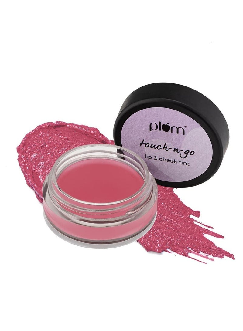 Plum Touch Lip Cheek Tint Highly Pigmented Tickled Pink 124 Pink