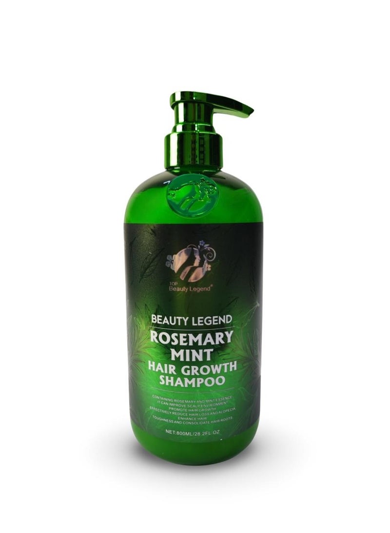 Beauty Legend Organics Rosemary Mint Hair Growth and Strengthening Shampoo with Biotin, 28.2 fl oz (800 ml)…