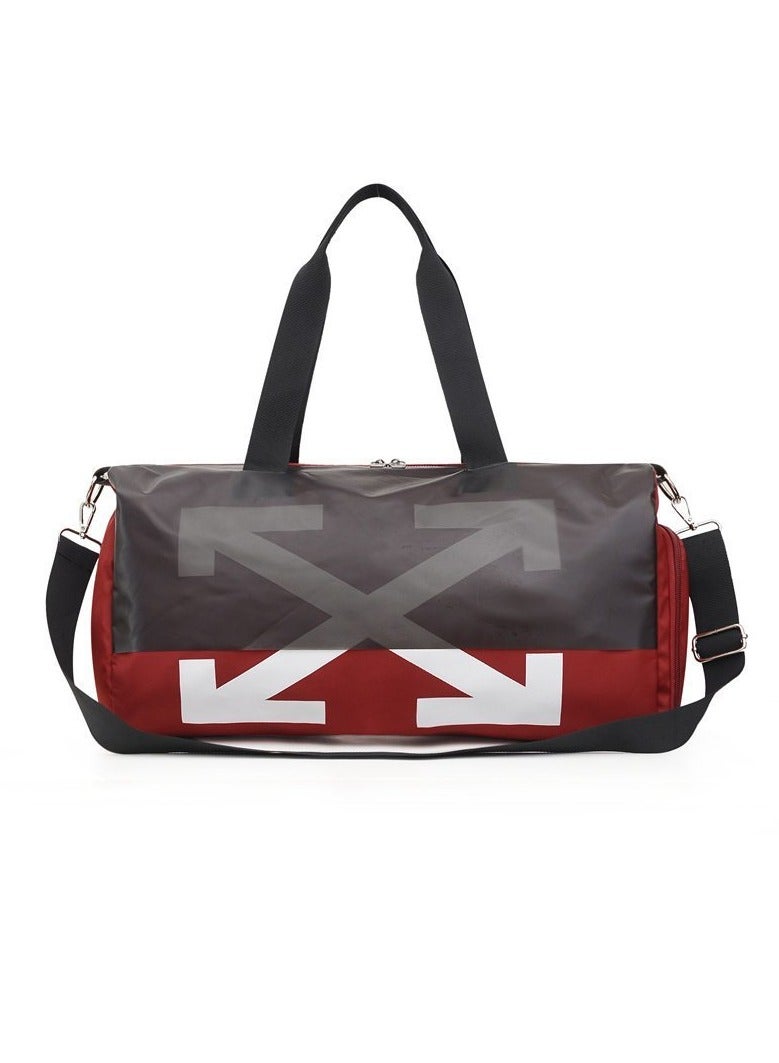Large Capacity Fashionable Luggage Bag Travel Bag Sports And Fitness Bag Red/Black/White
