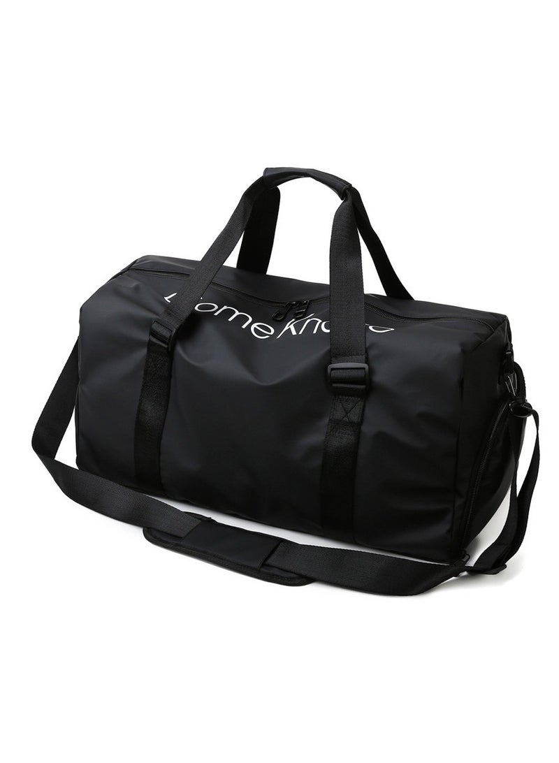 Large Capacity Fashionable Luggage Bag Travel Bag Sports And Fitness Bag Black