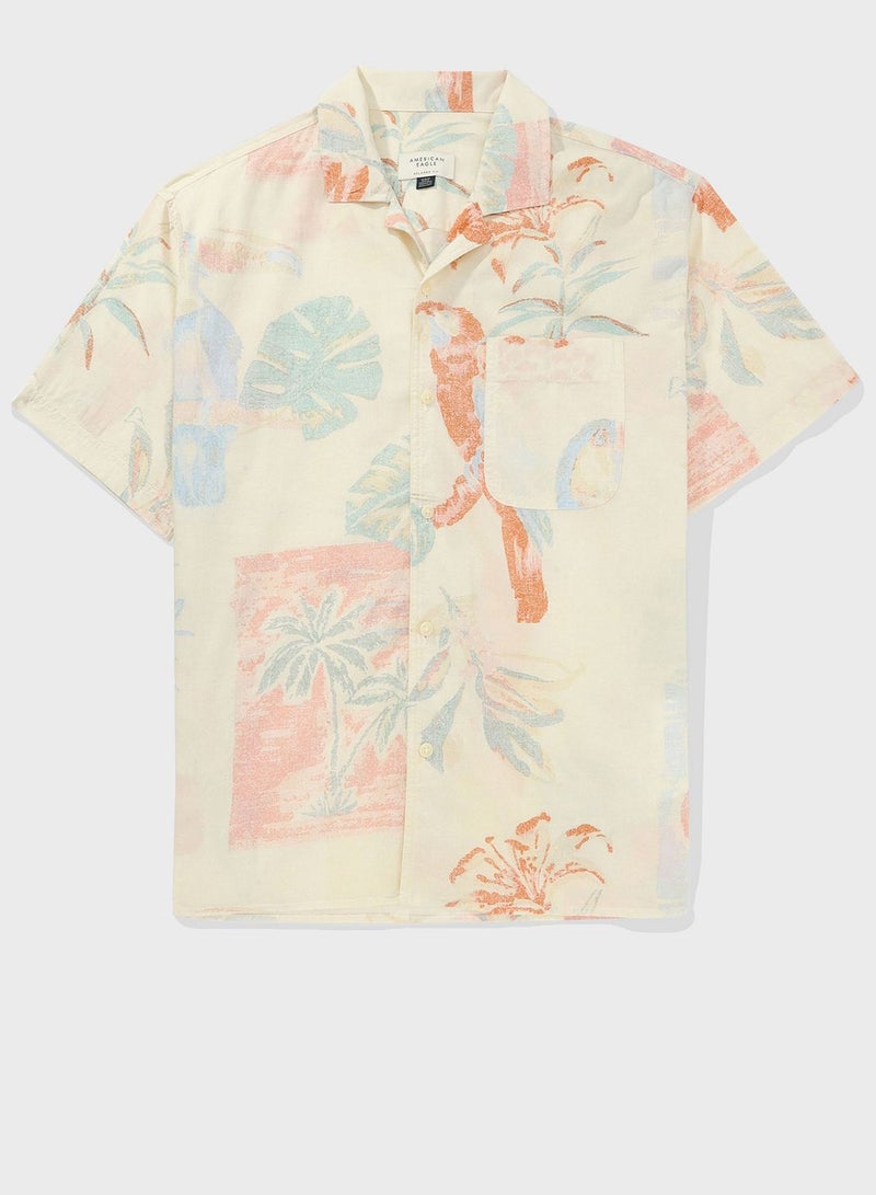 Relax Fit Printed Shirt