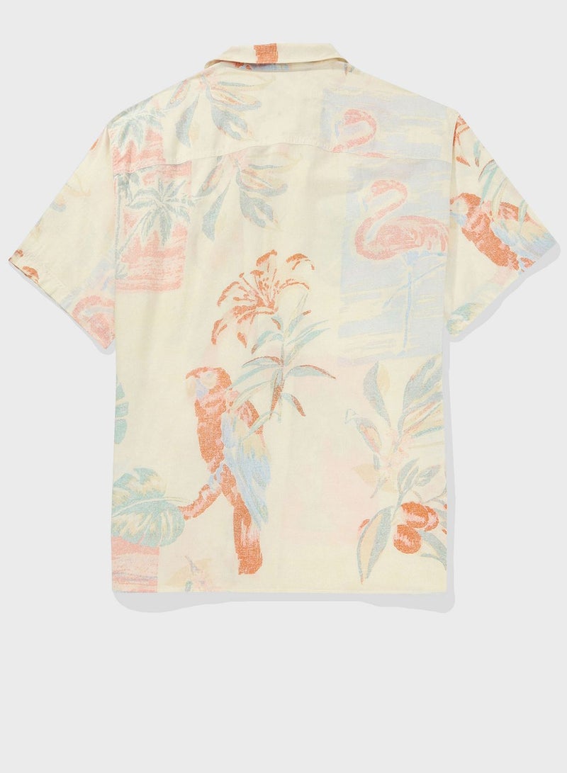 Relax Fit Printed Shirt