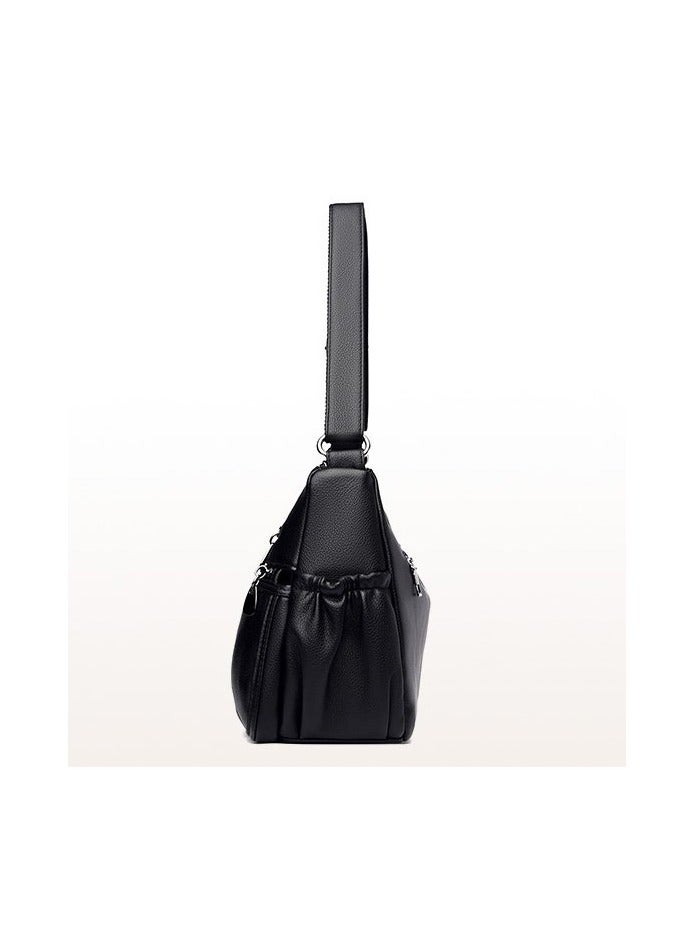 Medium Hobo Bag Women Purse Handbag PU Leather Crossbody Bag Shoulder Phone Pouch Tote Bags Ladies Satchel Wallet