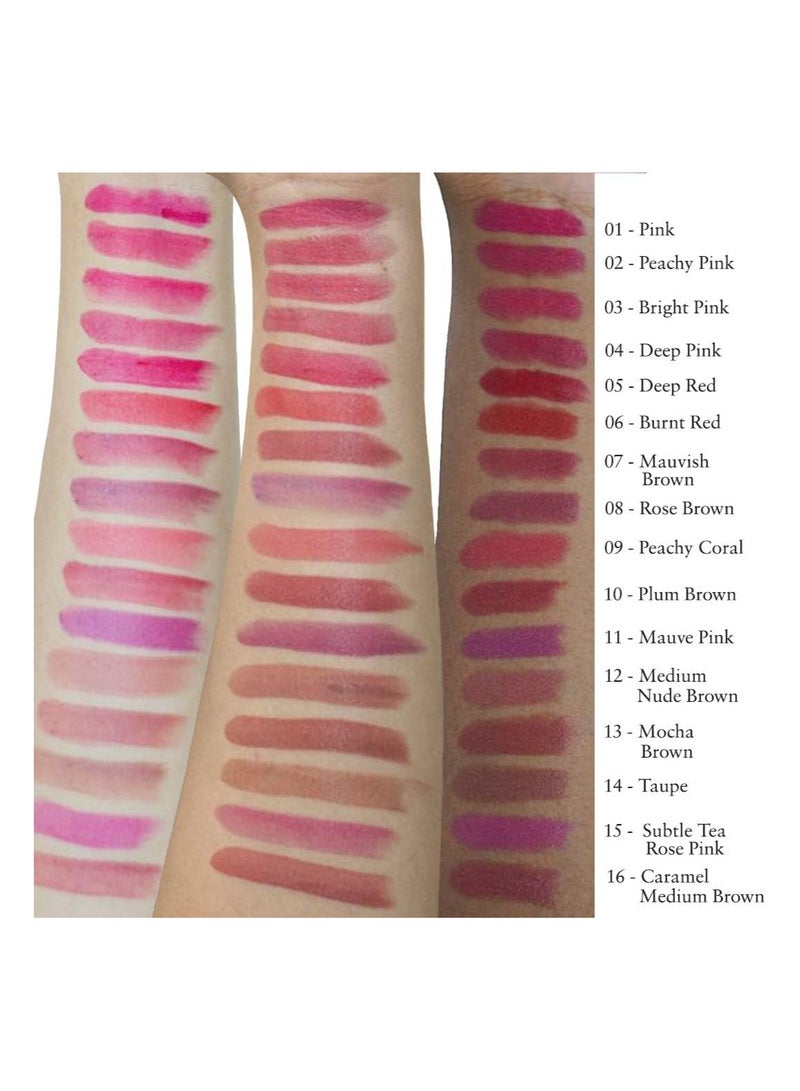Just Herbs Herb Enriched Ayurvedic Lipstick (Subtle Tea Rose Pink, Shade No. 15)