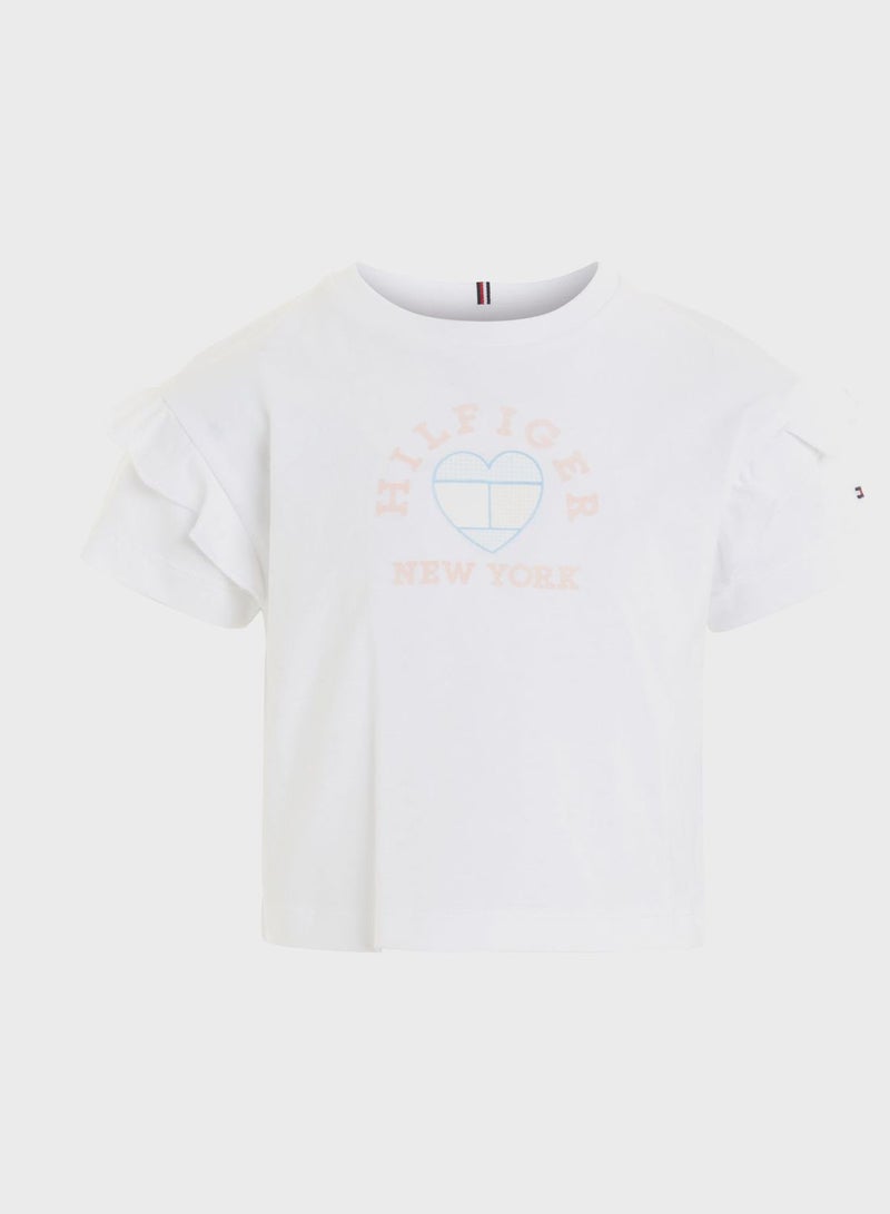 Youth Heart Printed T-Shirt